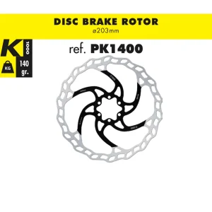 Disco de frenos (Rotor) 203mm | K1000 COMPONENTES Bicigangas® - Pedalea sin parar