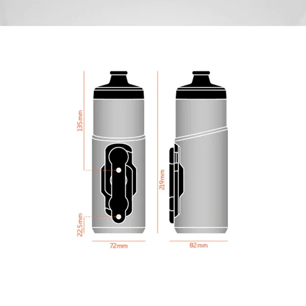 Termo magnético fidlock Twist 600ml con anclaje – Smoke | FIDLOCK ACCESORIOS Bicigangas® - Pedalea sin parar