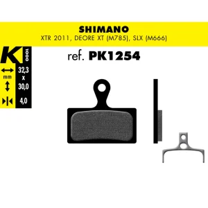 Pastas de frenos PK1254 – Shimano XTR hasta 2011, Deore XT, SLX | K1000 COMPONENTES Bicigangas® - Pedalea sin parar