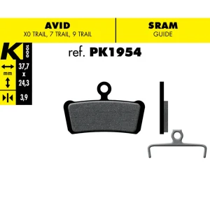 Pastas de frenos PK1954 – Sram Guide, G2 / Avid X0, 7, 9 | K1000 COMPONENTES Bicigangas® - Pedalea sin parar